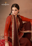 AJULFH-03 Embroidered Twisted Silk Unstitched 3 Pcs | ASIM JOFA