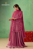 AJULFH-07 Embroidered Chiffon Unstitched 3 Pcs | ASIM JOFA