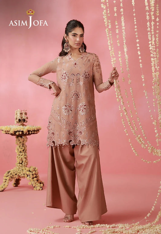 AJUFC-05  Embroidered Chiffon Unstitched 2 Pcs | ASIM JOFA
