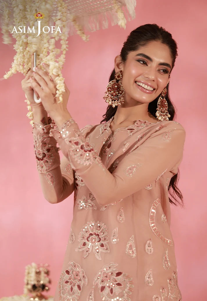 AJUFC-05  Embroidered Chiffon Unstitched 2 Pcs | ASIM JOFA