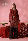 AJUFC-12  Embroidered Boski Silk Unstitched 2 Pcs | ASIM JOFA