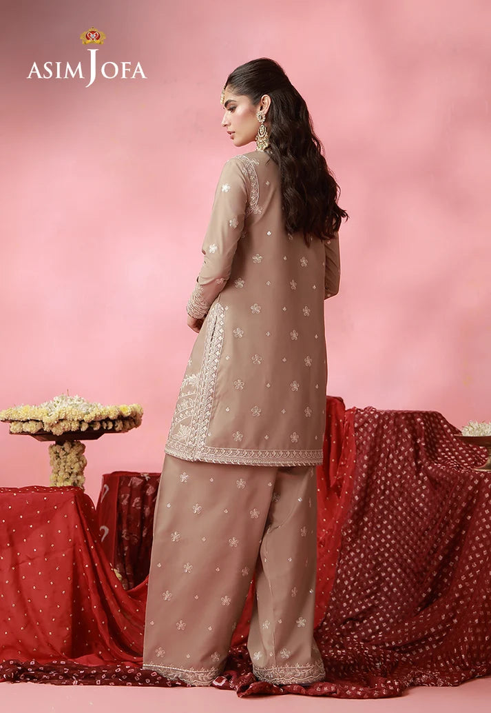 AJUFC-04  Embroidered Chiffon Unstitched 2 Pcs | ASIM JOFA