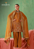 AJULFH-10 Embroidered Chiffon Unstitched 3 Pcs | ASIM JOFA