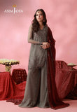 AJUFC-14  Embroidered Poly Net Unstitched 3 Pcs | ASIM JOFA