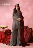 AJUFC-14  Embroidered Poly Net Unstitched 3 Pcs | ASIM JOFA