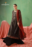 AJULFH-01 Embroidered Chiffon Unstitched 3 Pcs | ASIM JOFA