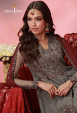 AJUFC-14  Embroidered Poly Net Unstitched 3 Pcs | ASIM JOFA