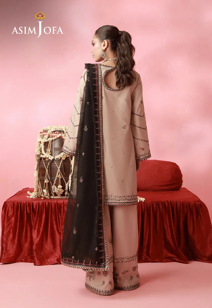 AJUFC-06  Embroidered Lawn Silk Unstitched 3 Pcs | ASIM JOFA