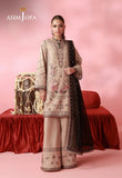 AJUFC-06  Embroidered Lawn Silk Unstitched 3 Pcs | ASIM JOFA