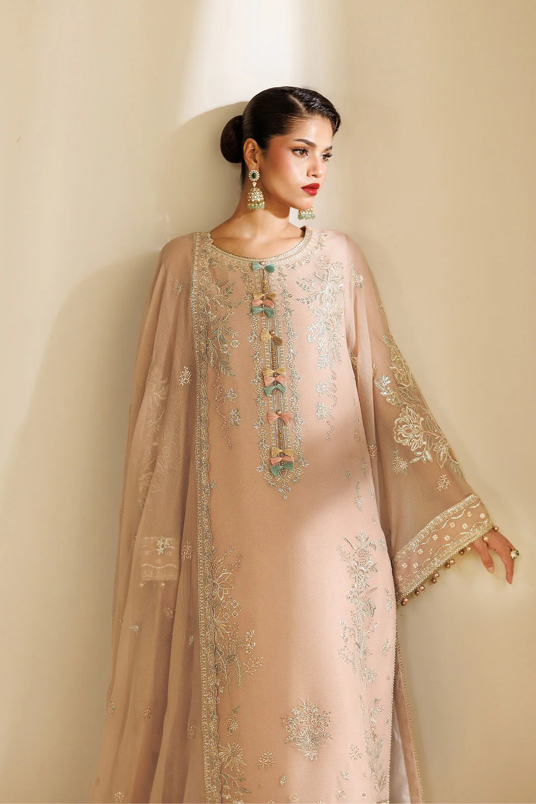 Sireine by Alizeh unstitched festive and luxury chiffon | AF-CH-2288-Dune