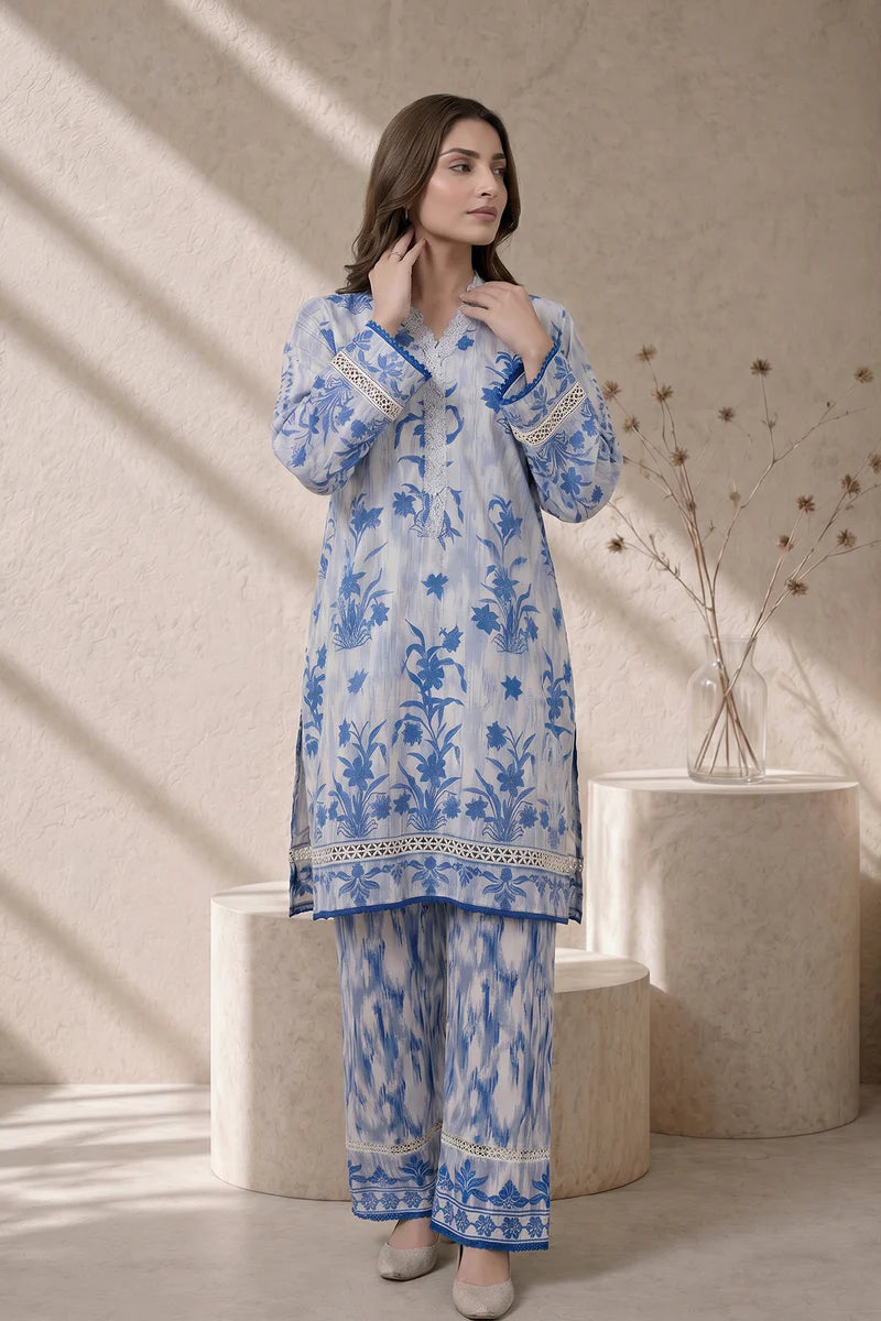 Silver Fern - Sahar Neutral Edit 2 Pc Printed Unstitched