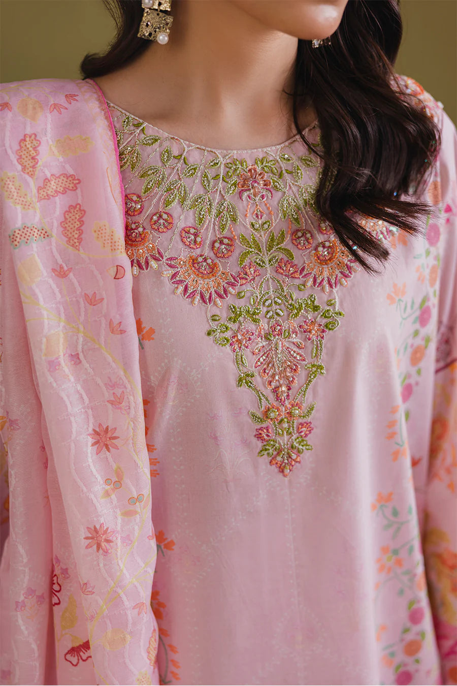 Ember - Zeenat Printed Luxury Pret ( 3Pcs )