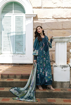 5A OCCEAN VEIL | Embroidered Lawn 3 Piece Unstitched Suit