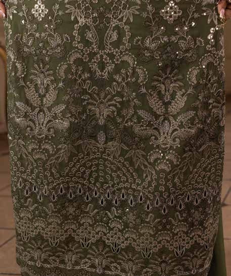 Chandani Kuch Khas By Flossie Premium Chiffon 3pc Unstitched Suit - CH-101