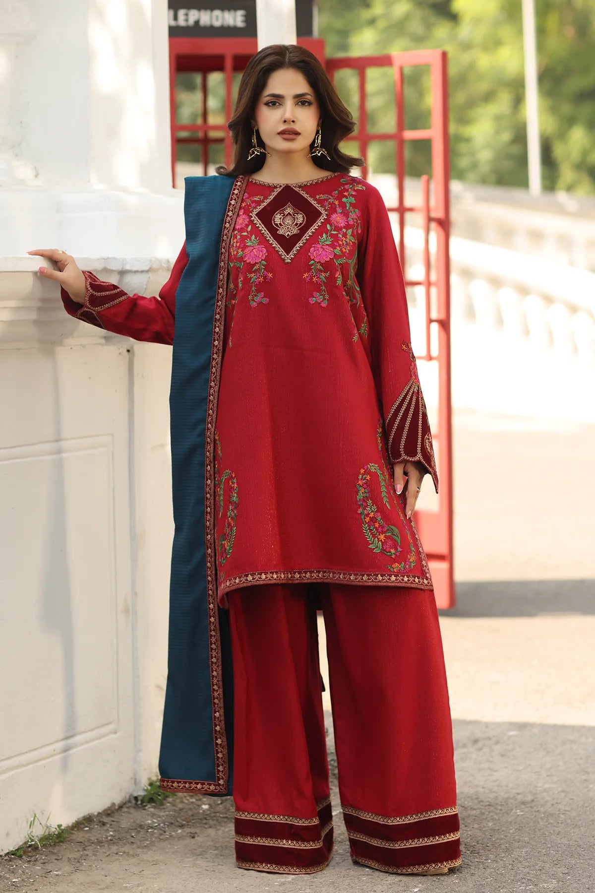 3-PC Unstitched Peach Leather with Velvet CSW5-02