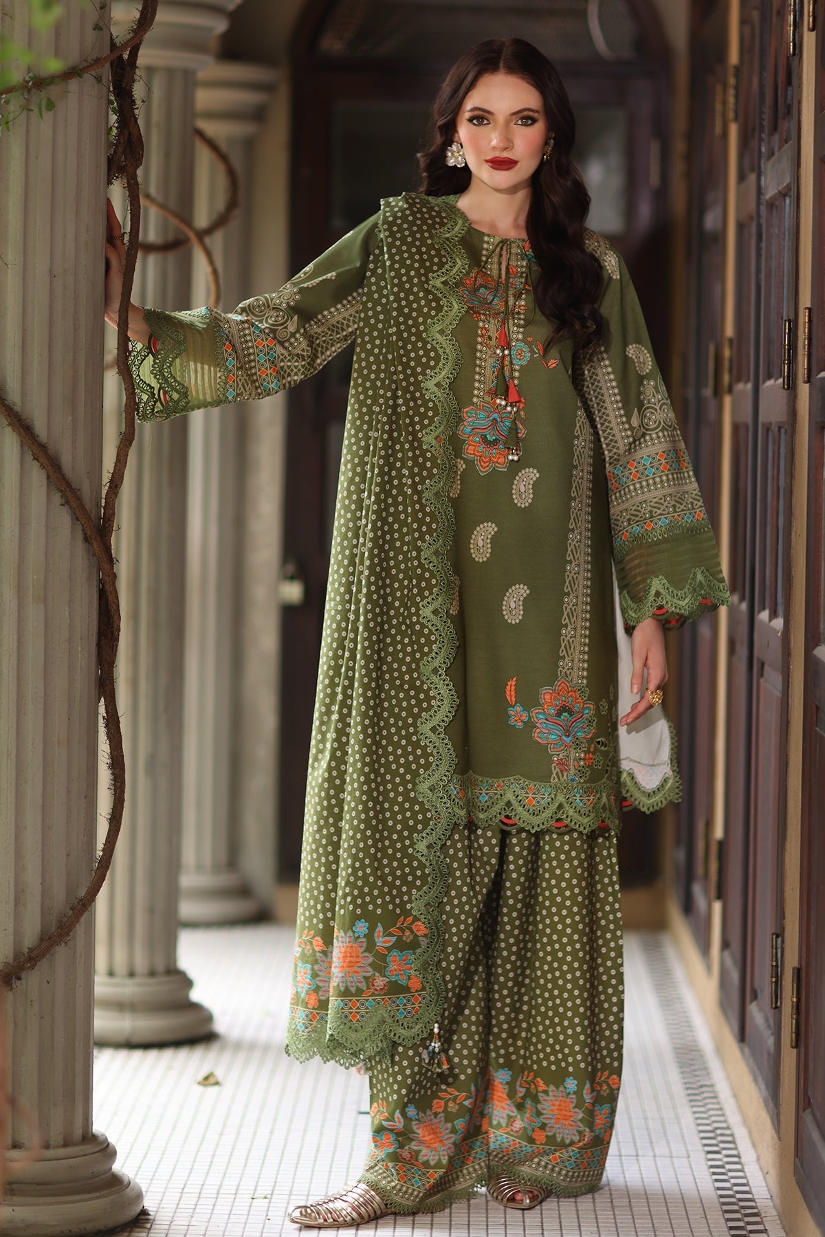Charizma Aghaz E Nou AG6-03 – Embroidered Lawn 3 Piece Suit with Chiffon Dupatta