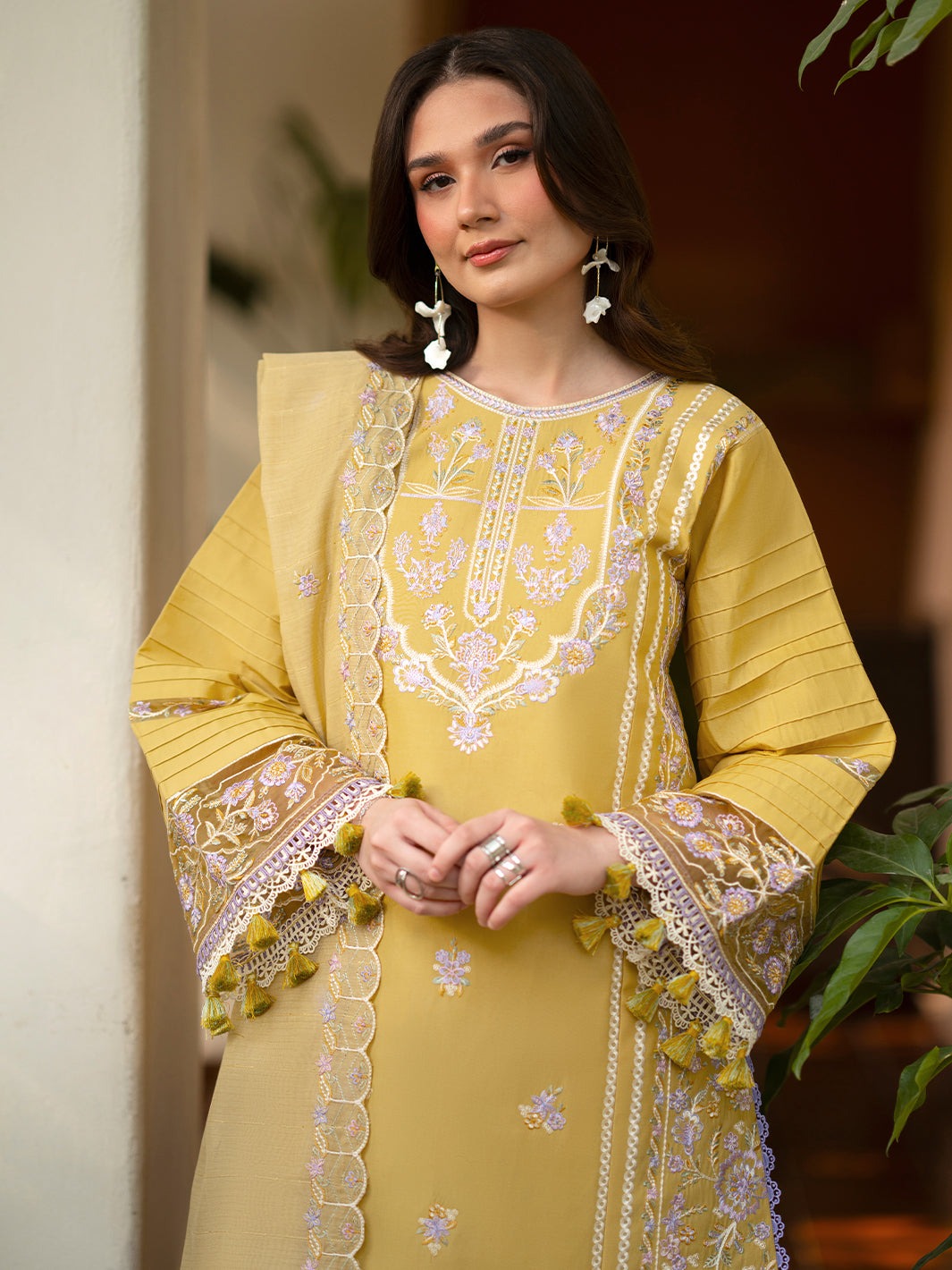 AN-003 | Angan By Mahnur - Embroidered Lawn '26