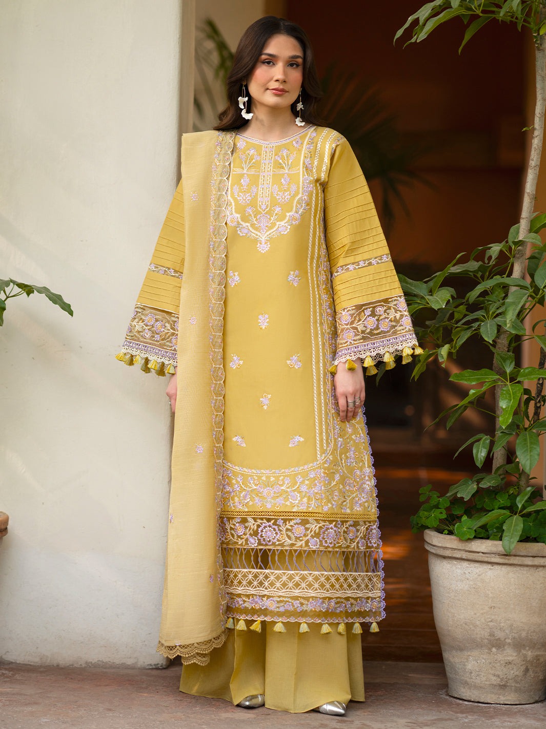 AN-003 | Angan By Mahnur - Embroidered Lawn '26