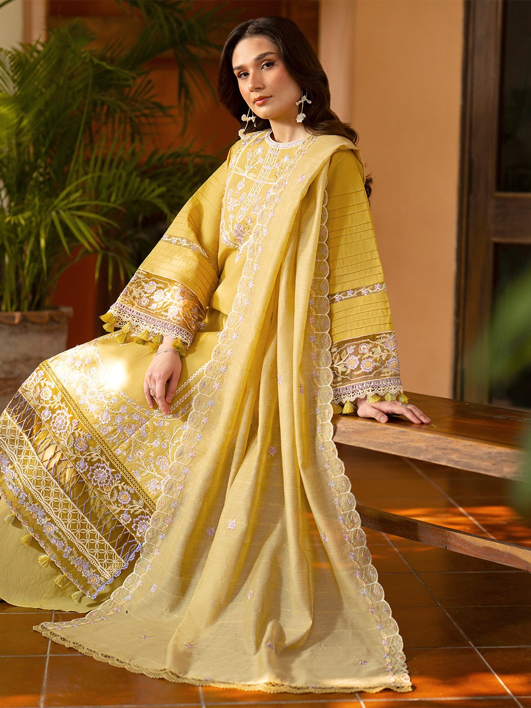 AN-003 | Angan By Mahnur - Embroidered Lawn '26