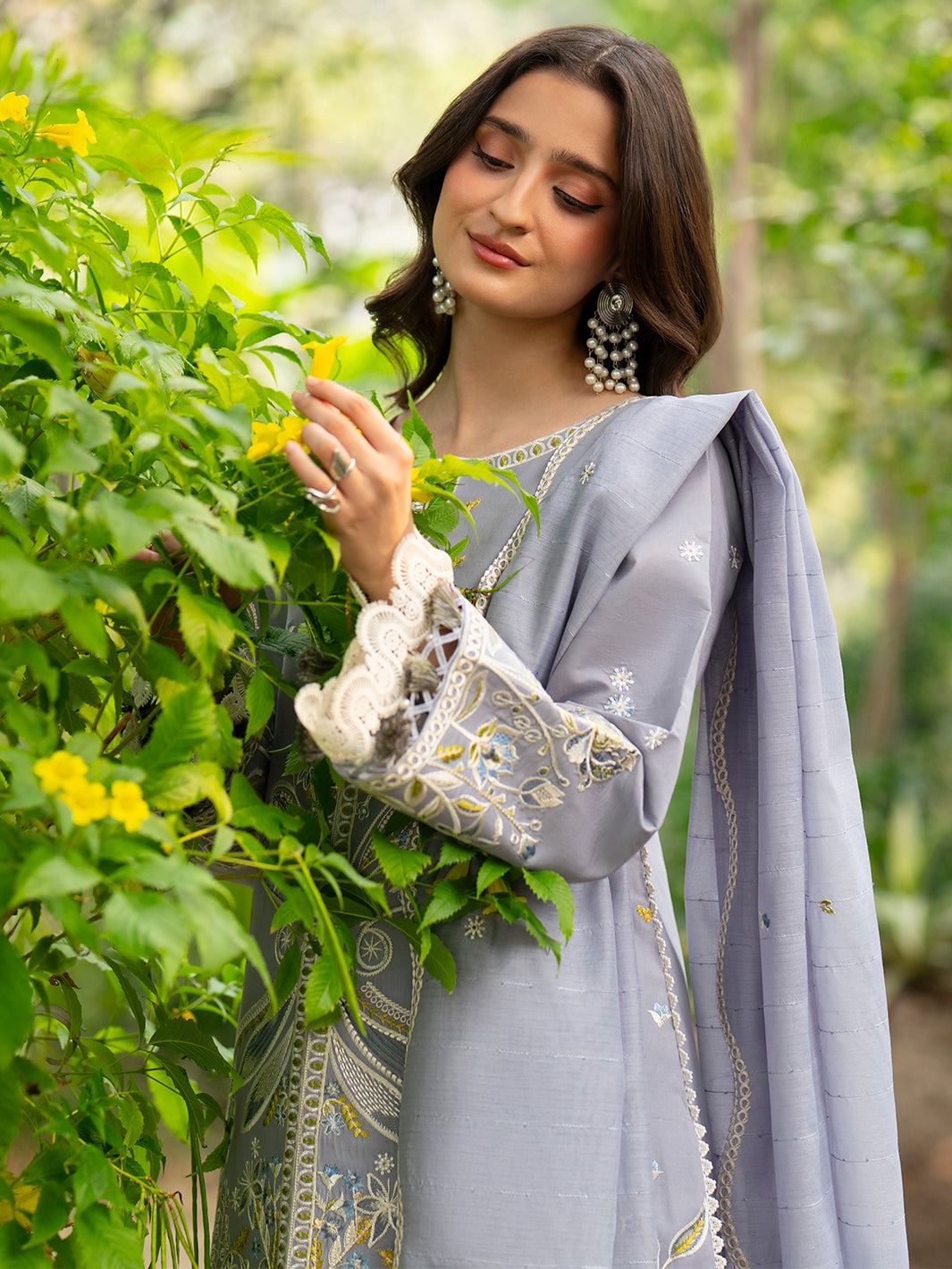AN-006 | Angan By Mahnur - Embroidered Lawn '26