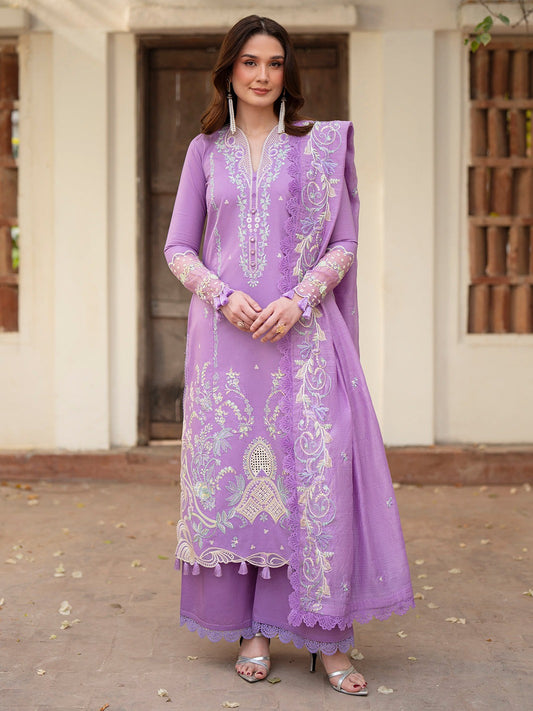 AN-009 | Angan By Mahnur - Embroidered Lawn '26
