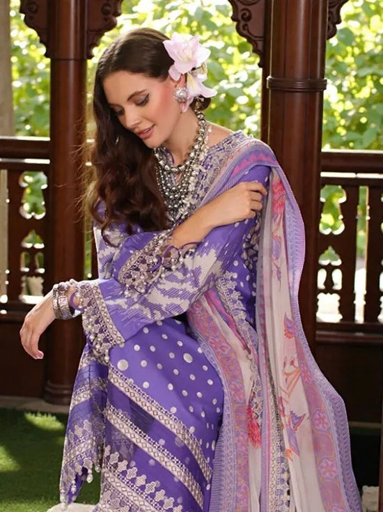 Charizma ANIQ AN5-11 | Luxury Embroidered Lawn Suit with Chiffon Dupatta