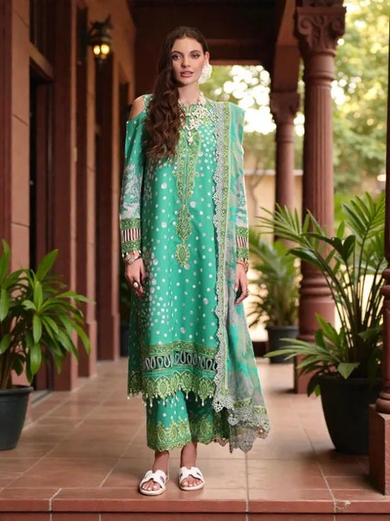 Charizma ANIQ AN5-13 | Luxury Embroidered Lawn Suit with Chiffon Dupatta