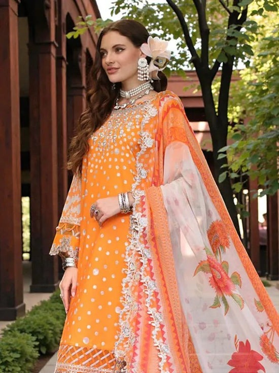 Charizma ANIQ AN5-14 | Luxury Embroidered Lawn Suit with Chiffon Dupatta