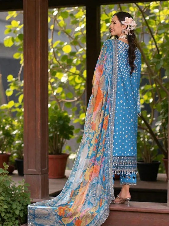 Charizma ANIQ AN5-15 | Luxury Embroidered Lawn Suit with Chiffon Dupatta