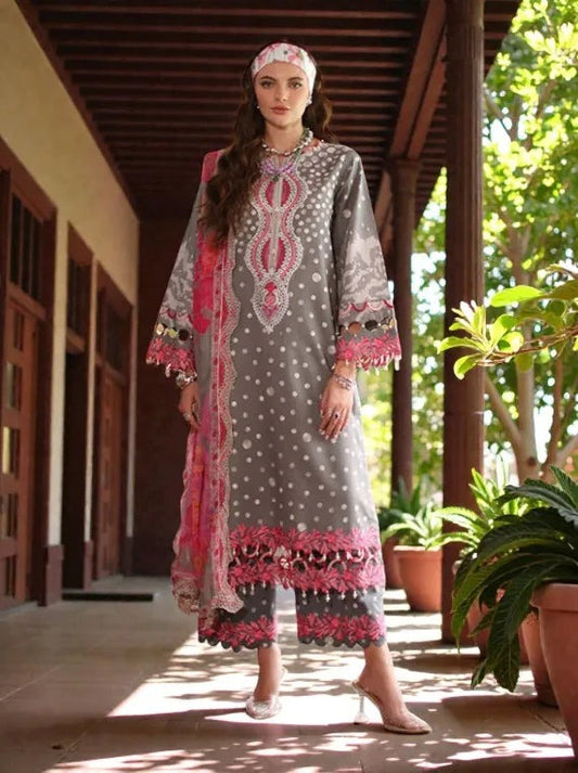 Charizma ANIQ AN5-16 | Luxury Embroidered Lawn Suit with Chiffon Dupatta