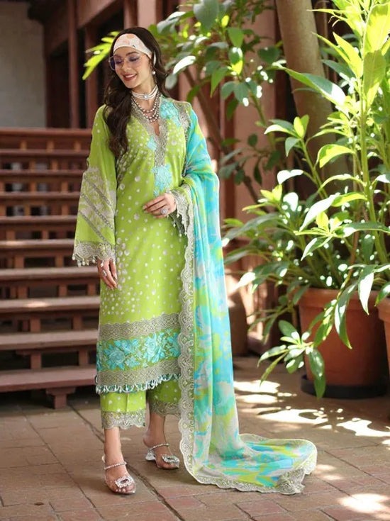 Charizma ANIQ AN5-10 | Luxury Embroidered Lawn Suit with Chiffon Dupatta