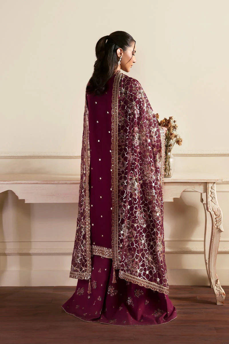 Zarif Siraya Printed Formal Unstitched 3Pc Chiffon Suit - ARASH