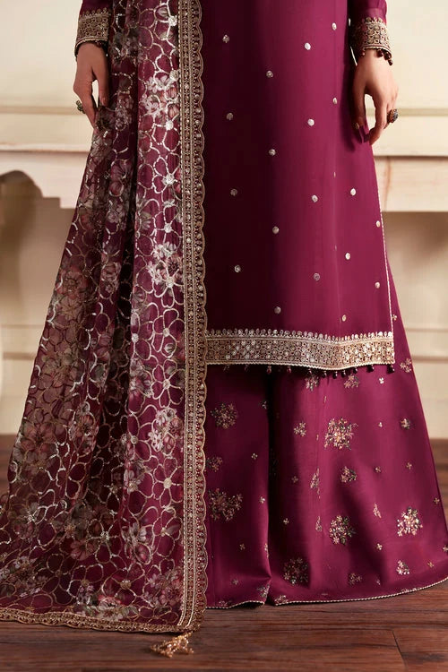 Zarif Siraya Printed Formal Unstitched 3Pc Chiffon Suit - ARASH