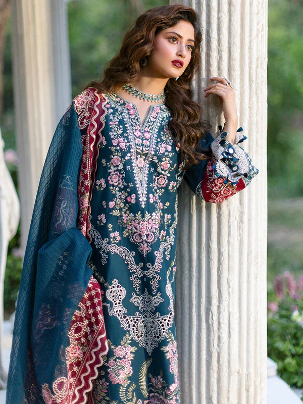 Adelle | 3 PC Luxury Lawn - Mahnur