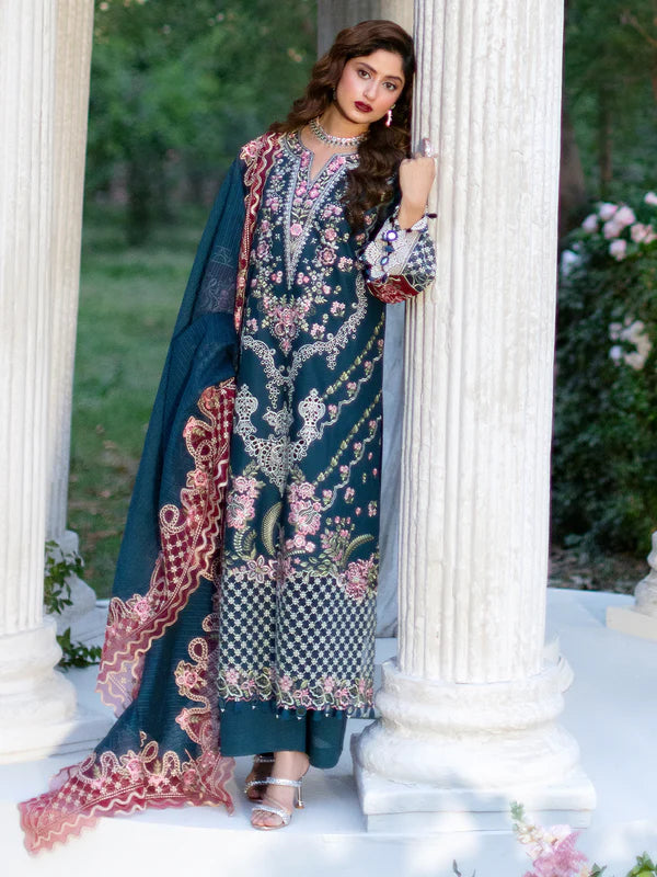 Adelle | 3 PC Luxury Lawn - Mahnur