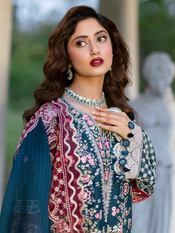 Adelle | 3 PC Luxury Lawn - Mahnur