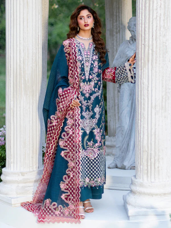 Adelle | 3 PC Luxury Lawn - Mahnur