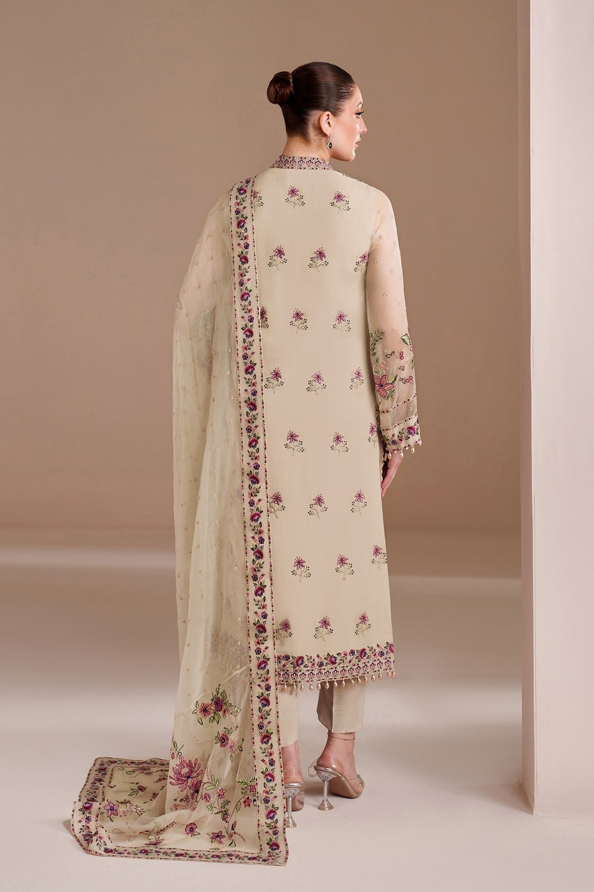 AF-BDHG-5041-Victoria | Threads by Alizeh Embroidered Chiffon Unstitched 3Pc Suit