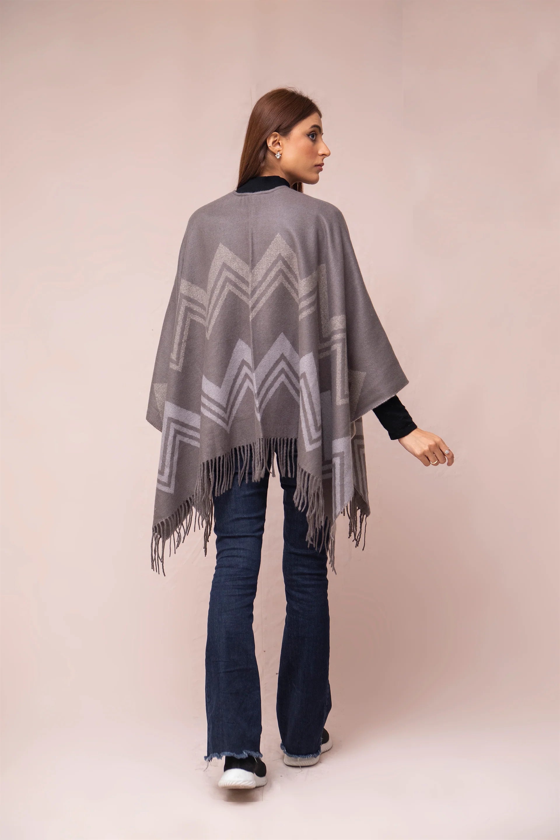 Manahils Premium Woolen Cape Shawl 14