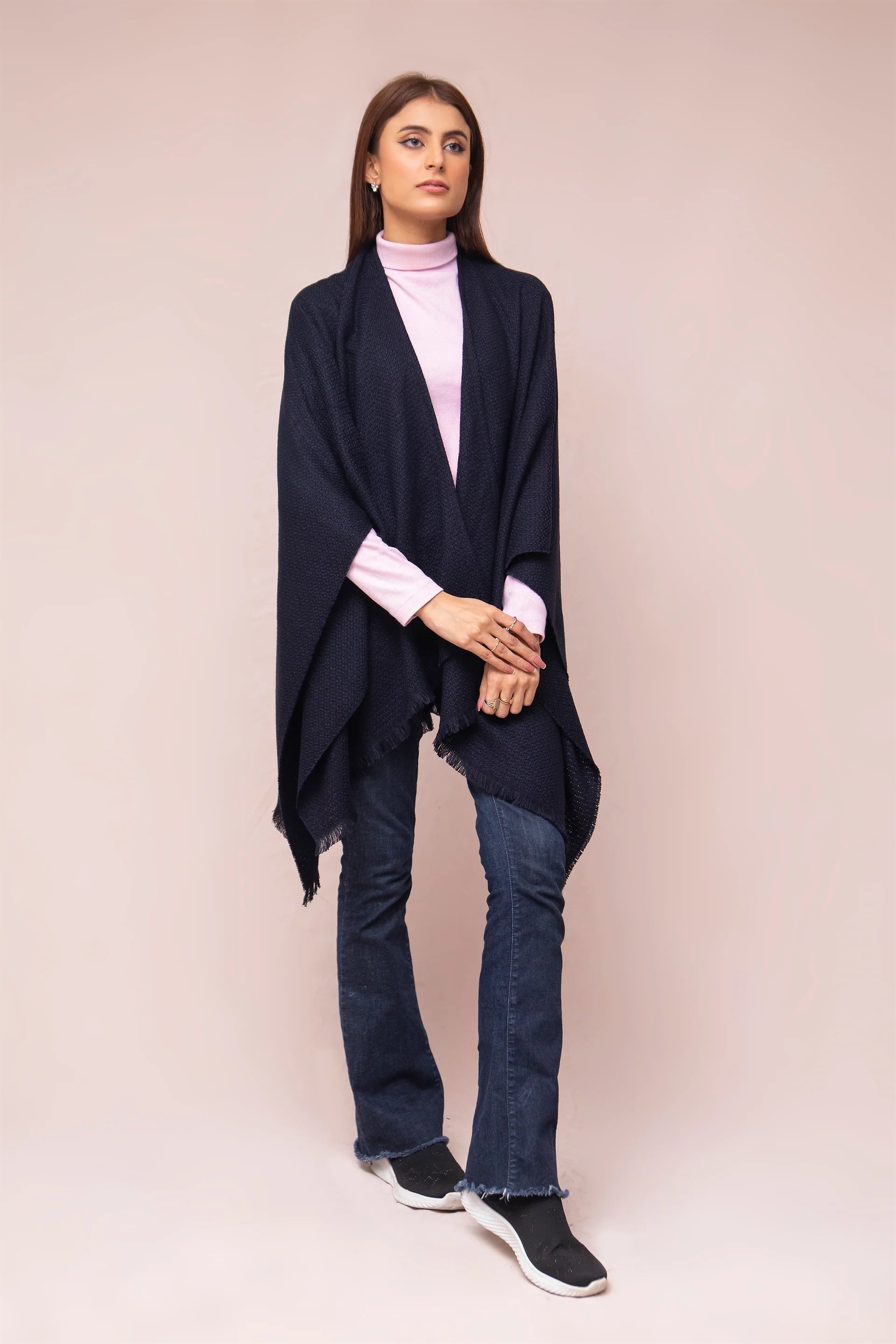 Manahils Premium Woolen Cape Shawl 11