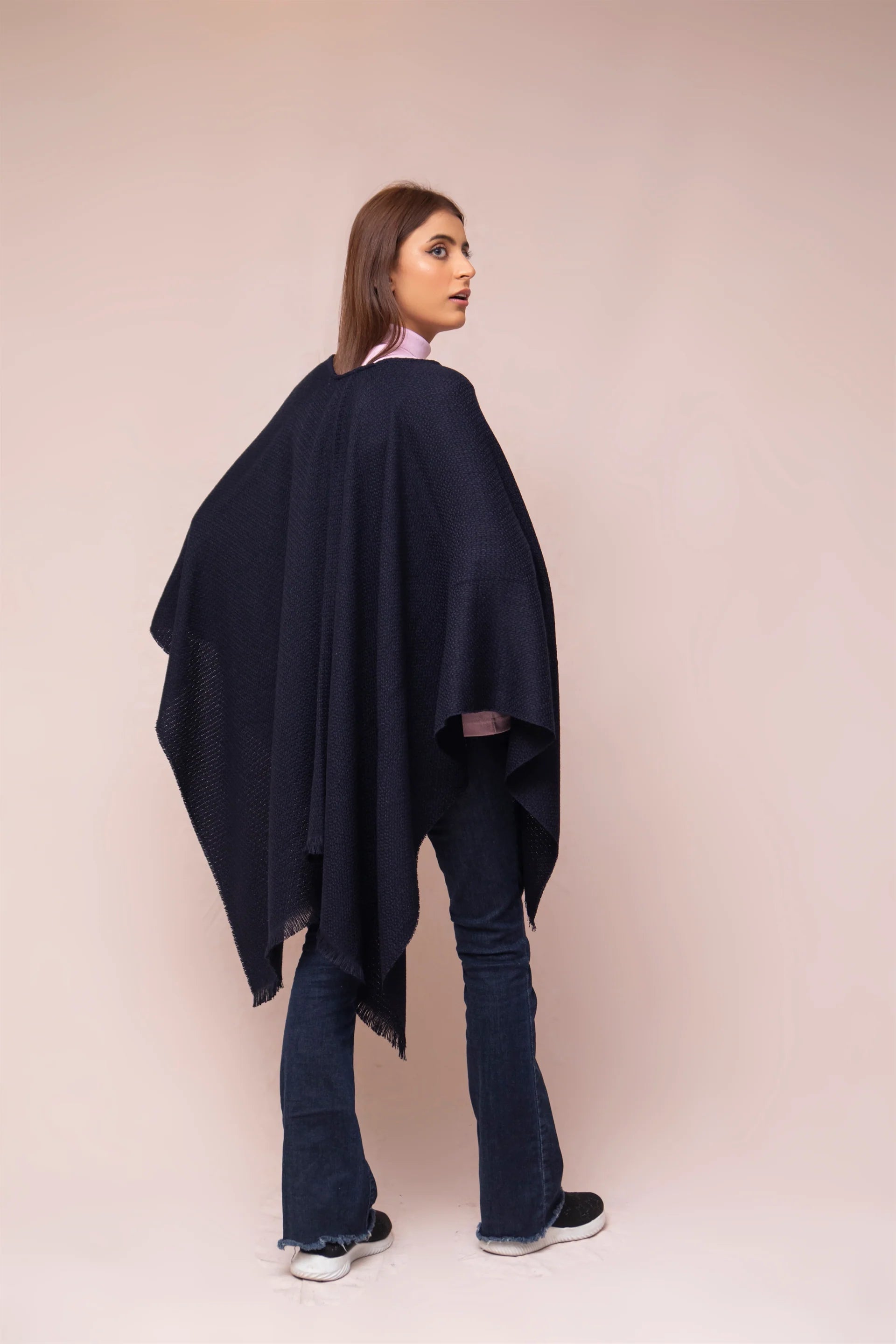 Manahils Premium Woolen Cape Shawl 11