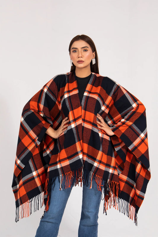 Manahils Premium Woolen Cape Shawl 03