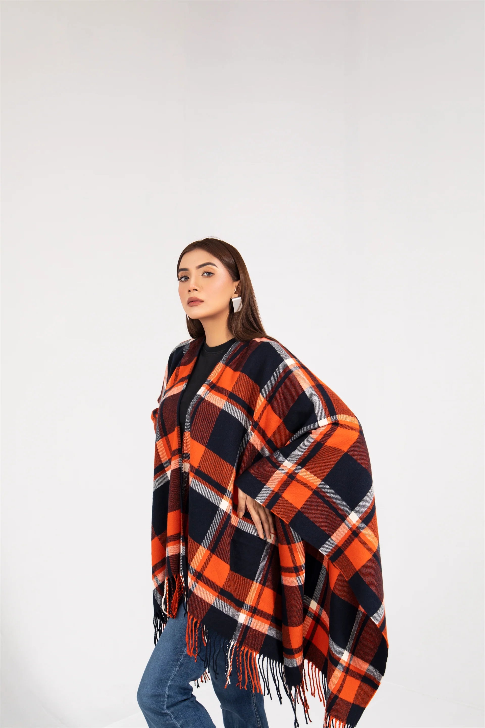 Manahils Premium Woolen Cape Shawl 03