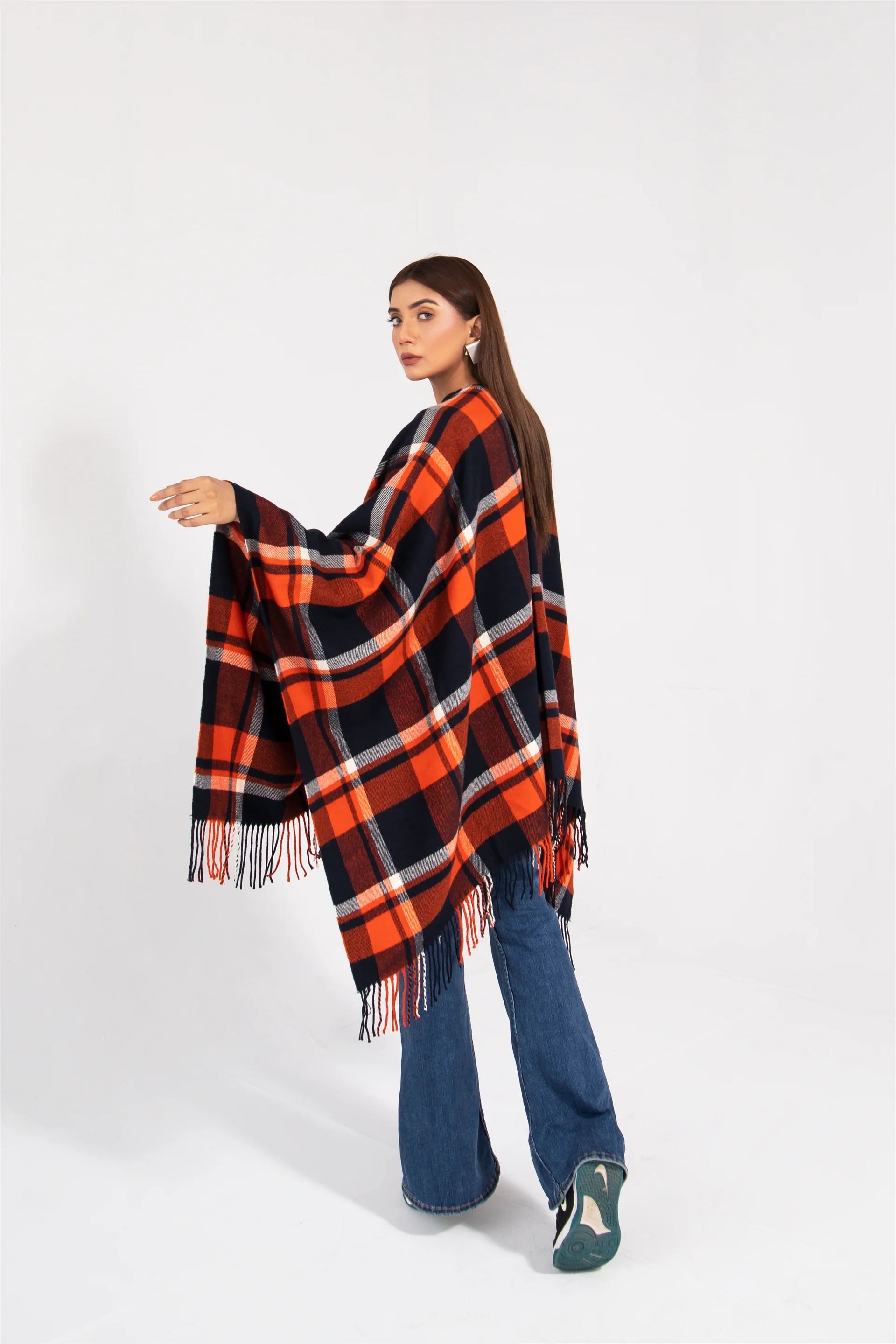 Manahils Premium Woolen Cape Shawl 03