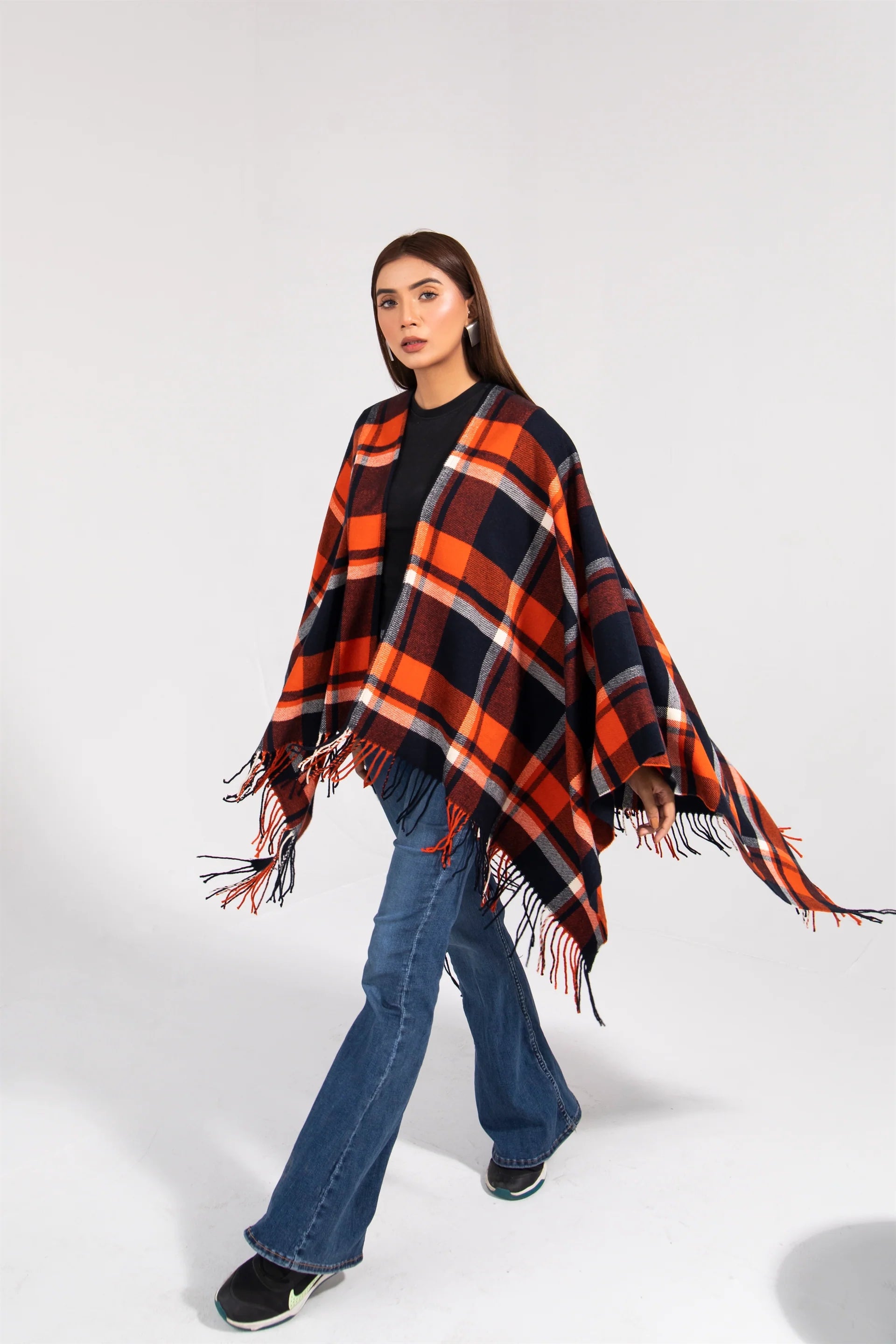 Manahils Premium Woolen Cape Shawl 03