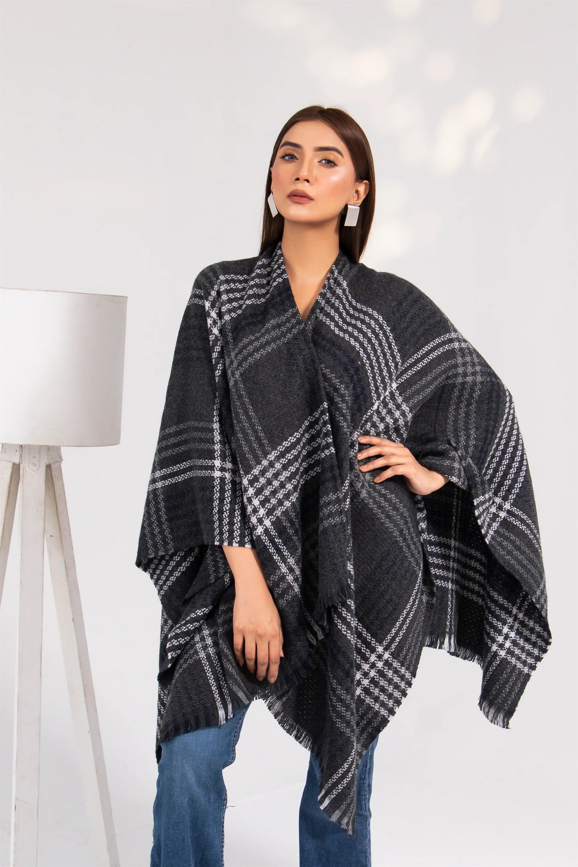 Manahils Premium Woolen Cape Shawl 27