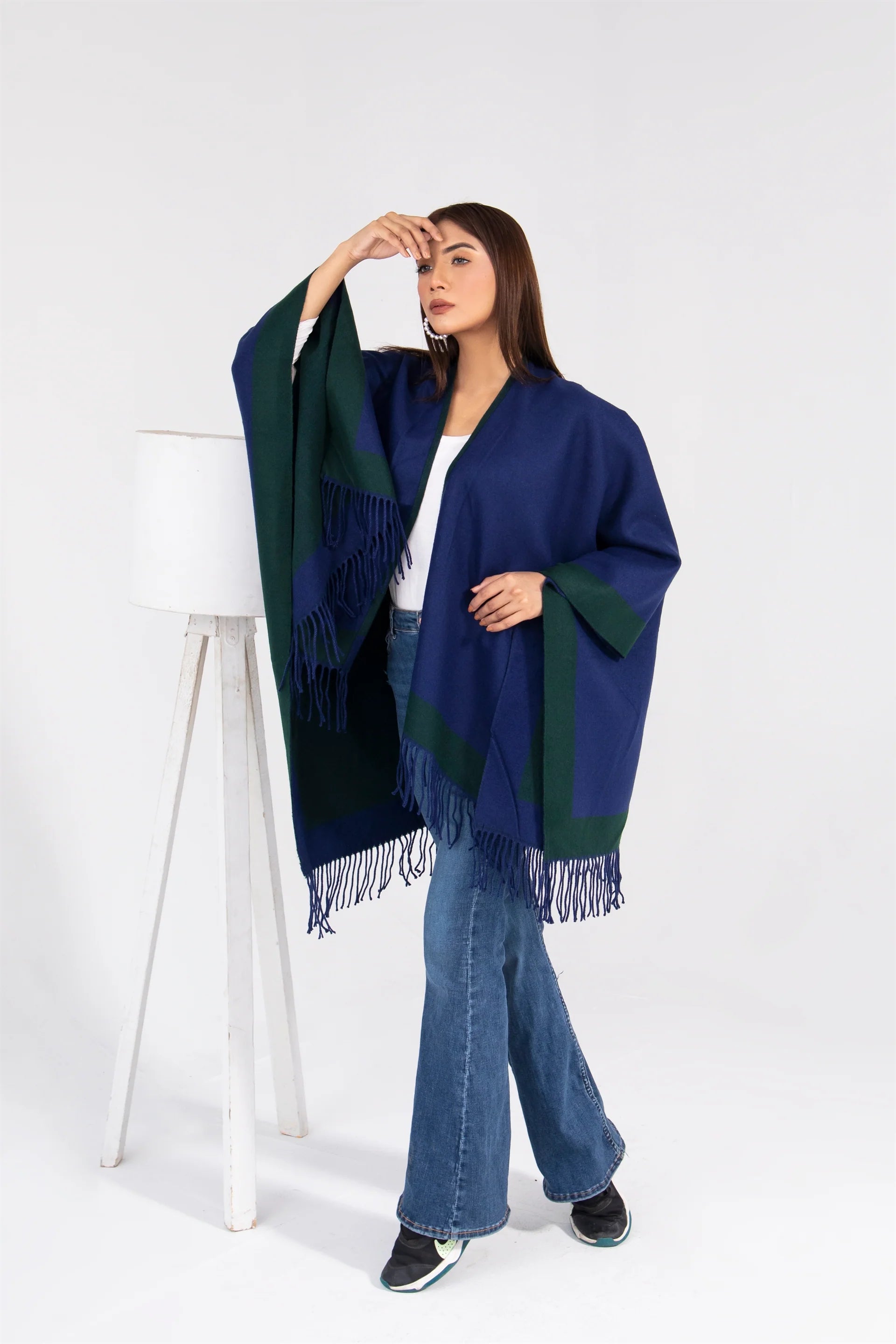 Manahils Premium Woolen Cape Shawl 07