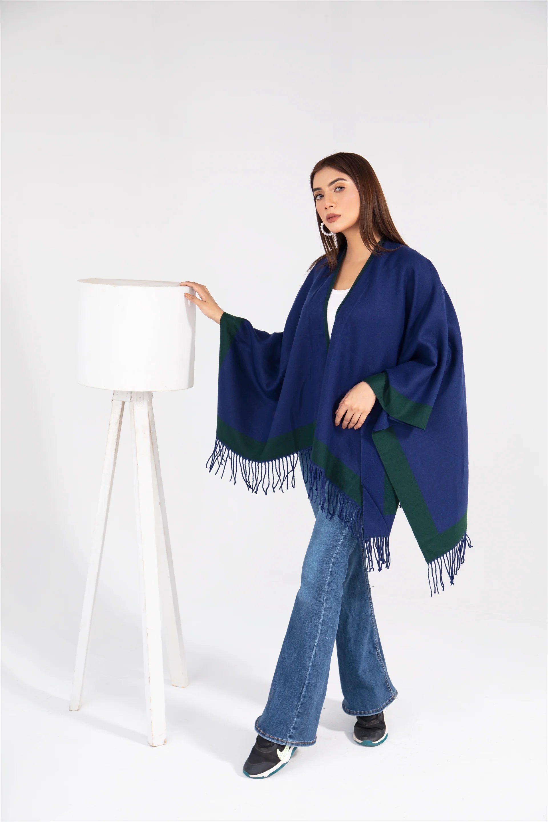 Manahils Premium Woolen Cape Shawl 07