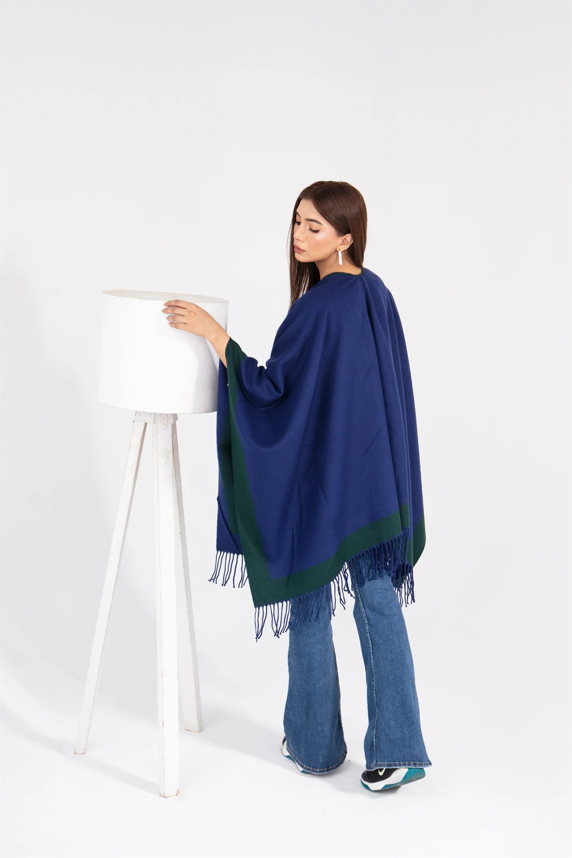 Manahils Premium Woolen Cape Shawl 07