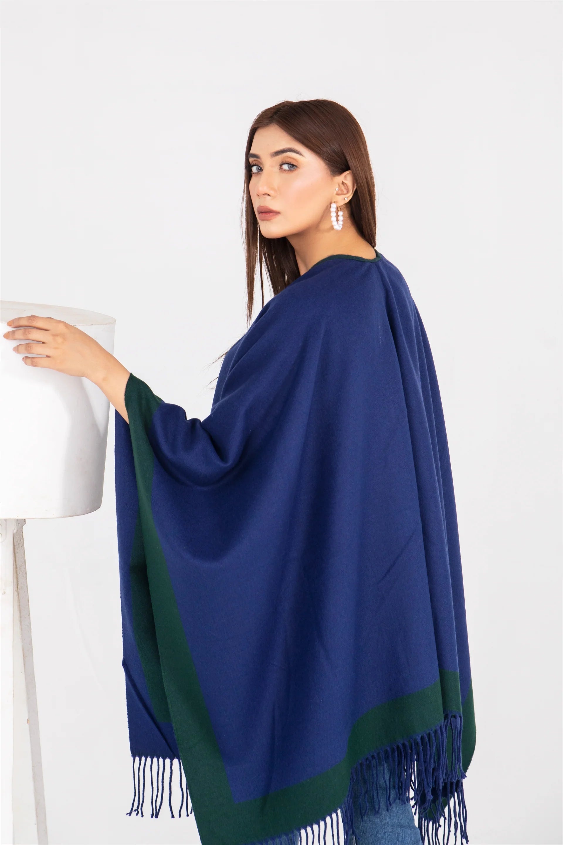 Manahils Premium Woolen Cape Shawl 07